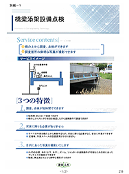 橋梁添架設備点検